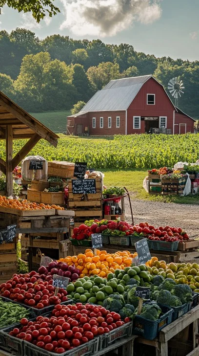 Fresh vegetables farm